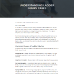 Understanding Ladder Injuries article