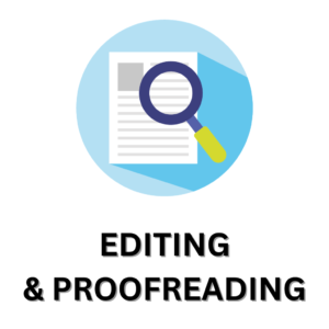 Editing and proofreading icon.