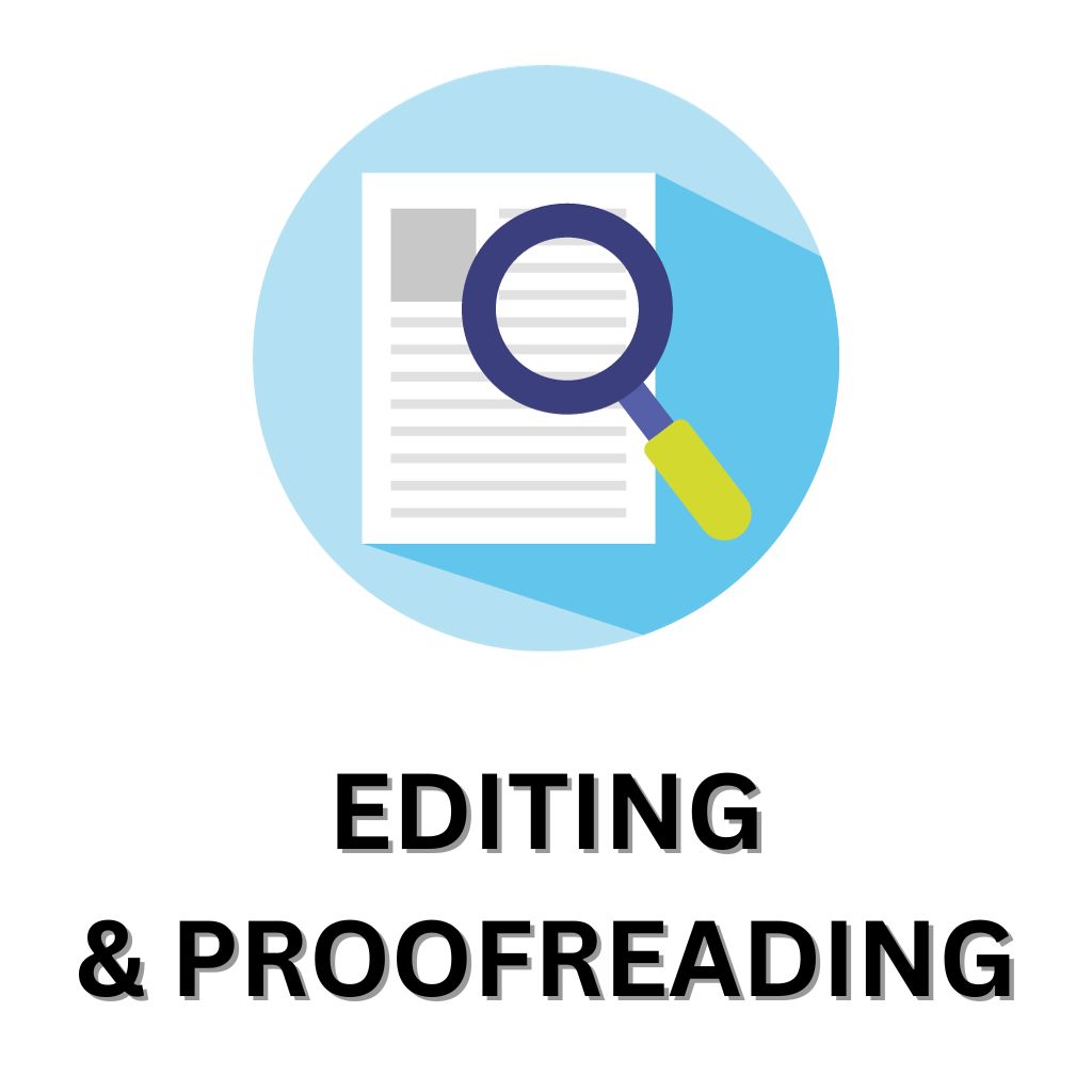 Editing and proofreading icon.